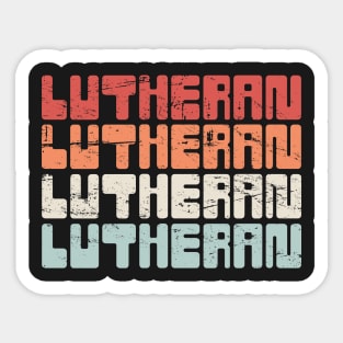 LUTHERAN | Vintage 70s Text Sticker